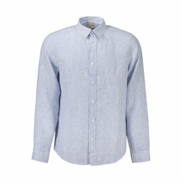Guess Jeans Blue Linen Men Shirt