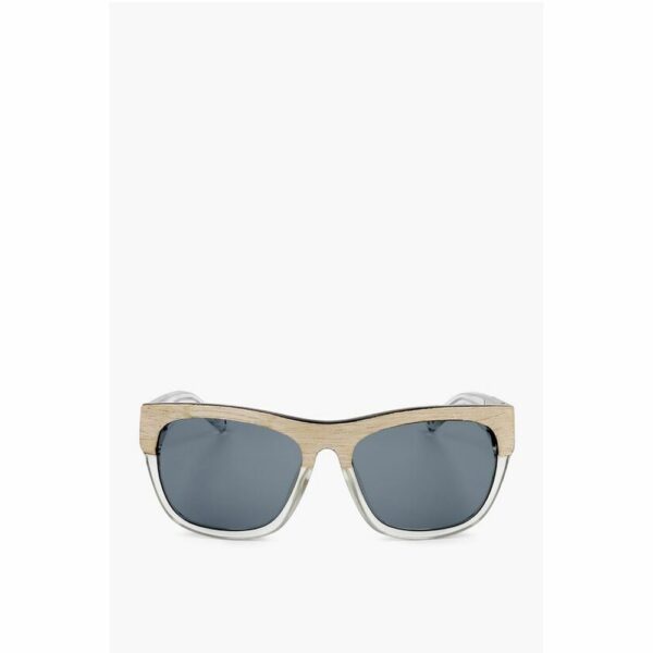 Linda Farrow White Haircalf Sunglass