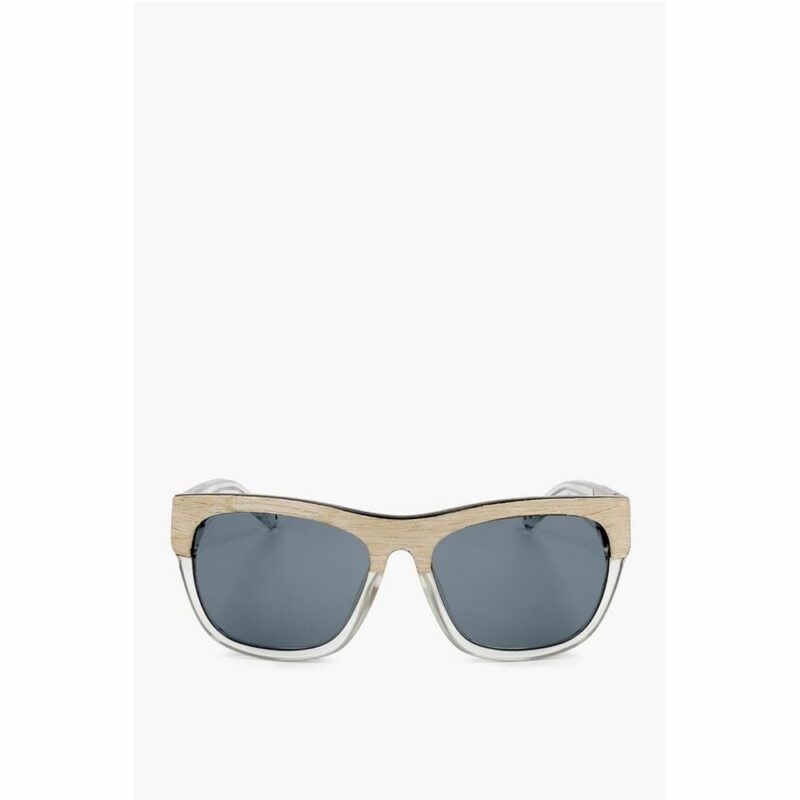 Linda Farrow White Haircalf Sunglass