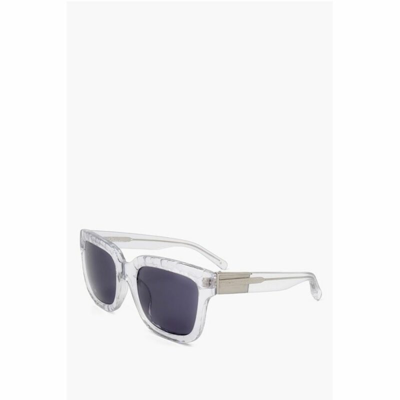 Linda Farrow White Haircalf Sunglass - Image 2