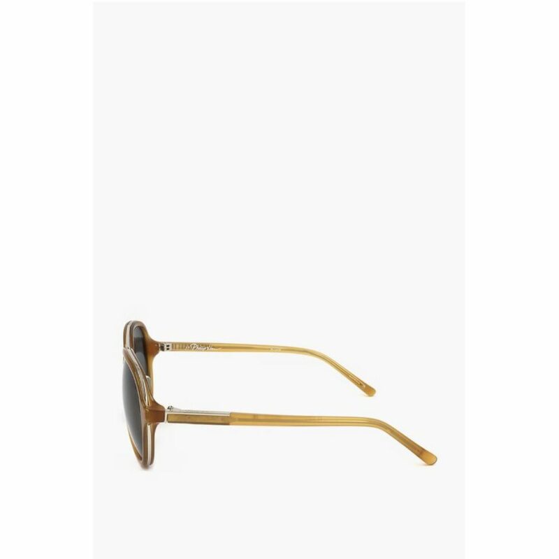 Linda Farrow Brown Haircalf Sunglass - Image 3