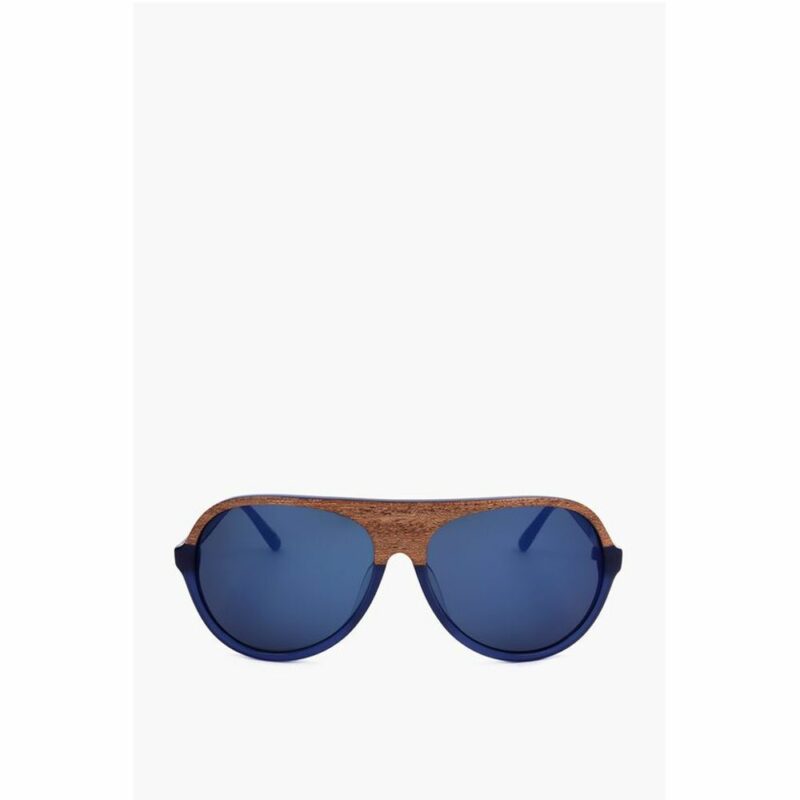 Linda Farrow Blue Haircalf Sunglass