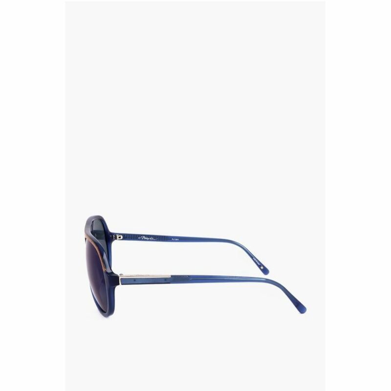 Linda Farrow Blue Haircalf Sunglass - Image 3