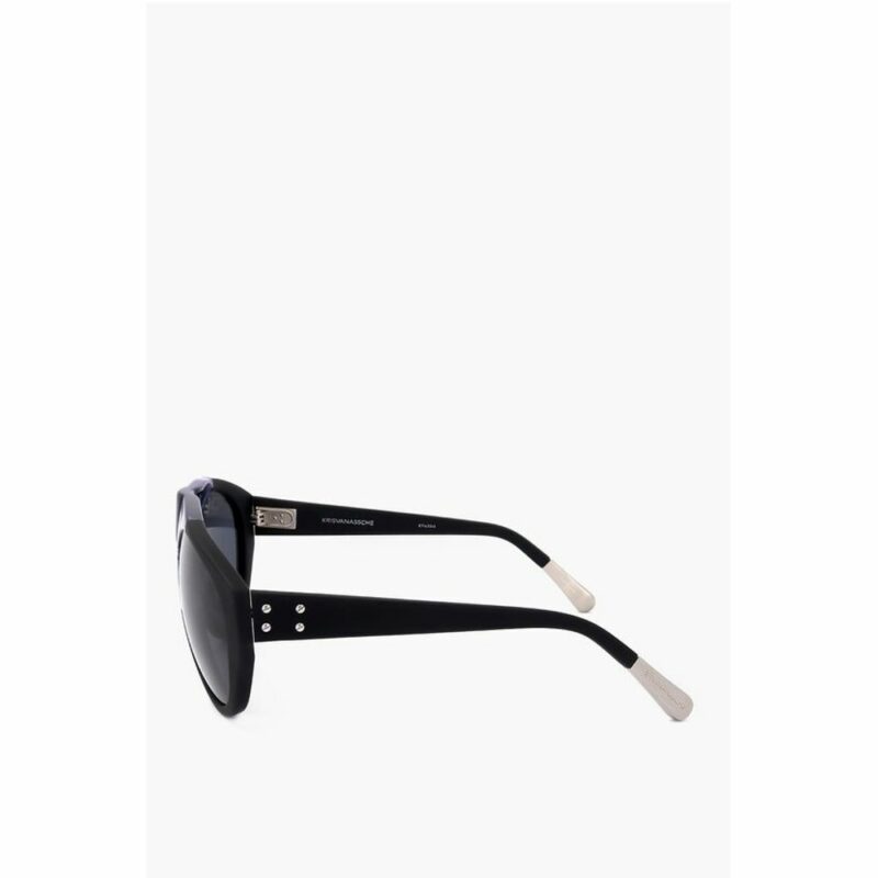 Linda Farrow Black Haircalf Sunglass - Image 3