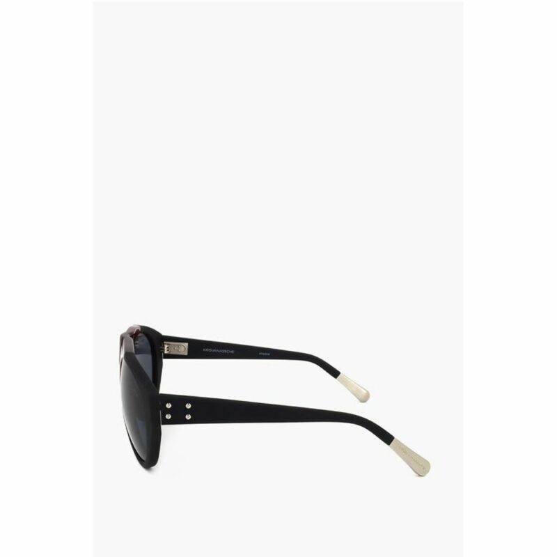 Linda Farrow Black Haircalf Sunglass - Image 3