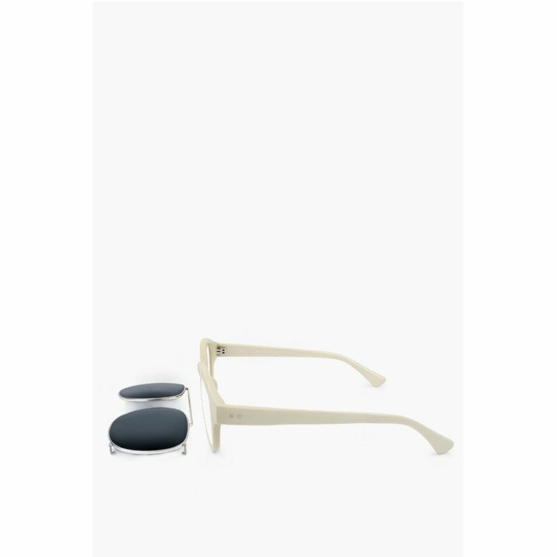 Linda Farrow Beige Haircalf Sunglass - Image 3