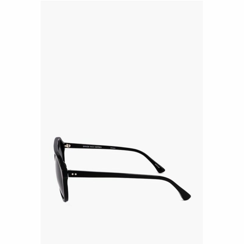 Linda Farrow Black Haircalf Sunglass - Image 3