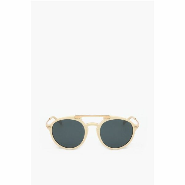 Linda Farrow Beige Haircalf Sunglass