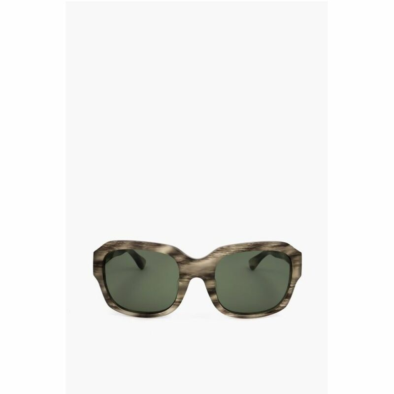 Linda Farrow Black And White Haircalf Sunglass