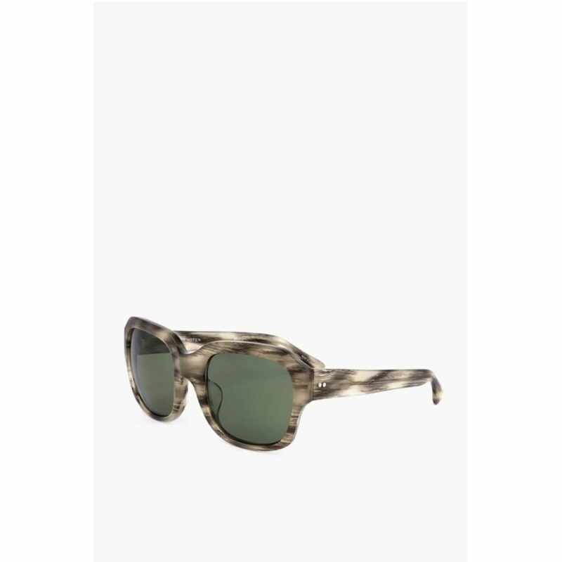 Linda Farrow Black And White Haircalf Sunglass - Image 2