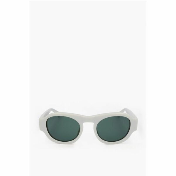 Linda Farrow White Haircalf Sunglass