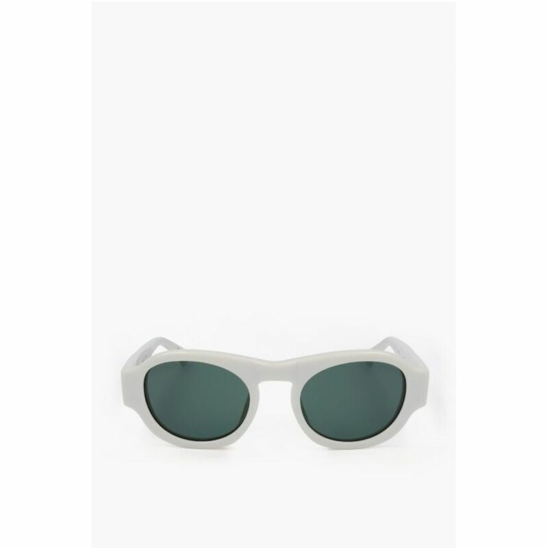Linda Farrow White Haircalf Sunglass