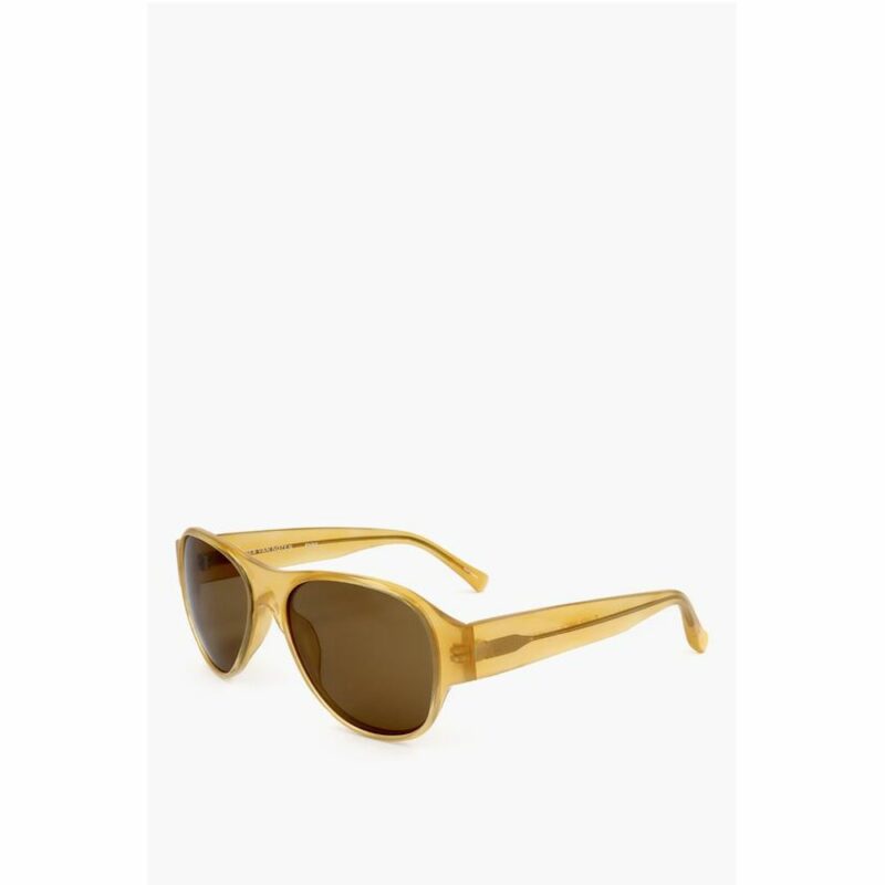 Linda Farrow Yellow Haircalf Sunglass - Image 2