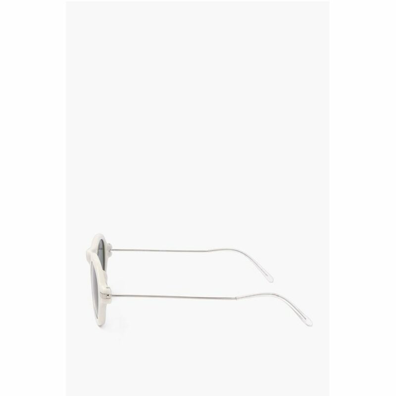 Linda Farrow White Haircalf Sunglass - Image 3