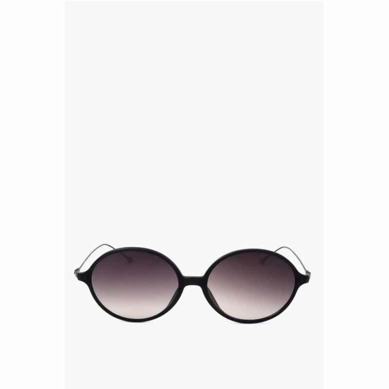 Linda Farrow Black Haircalf Sunglass