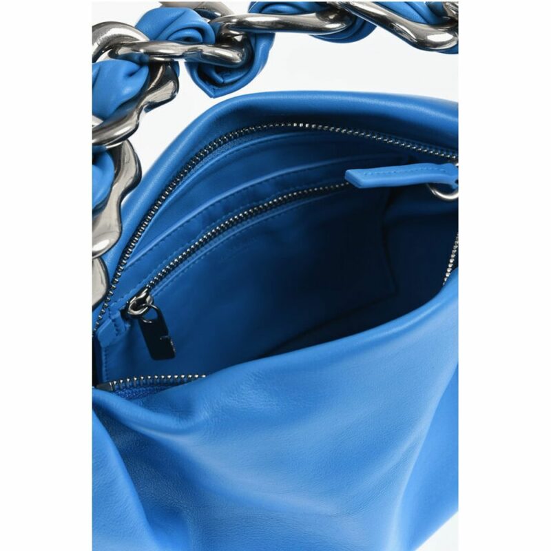 Burberry Blue Calfskin Shoulder Bag - Image 4