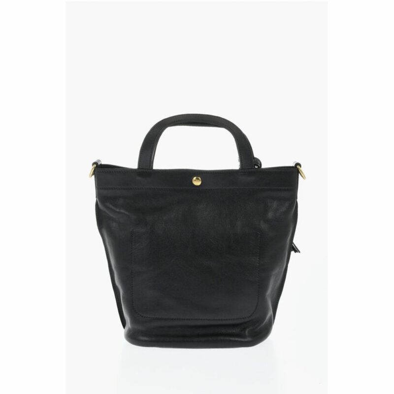 Il Bisonte Black Leather Shoulder Bag - Image 2