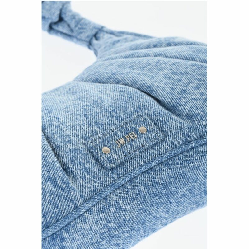Jw Pei Blue Cotton Shoulder Bag - Image 4