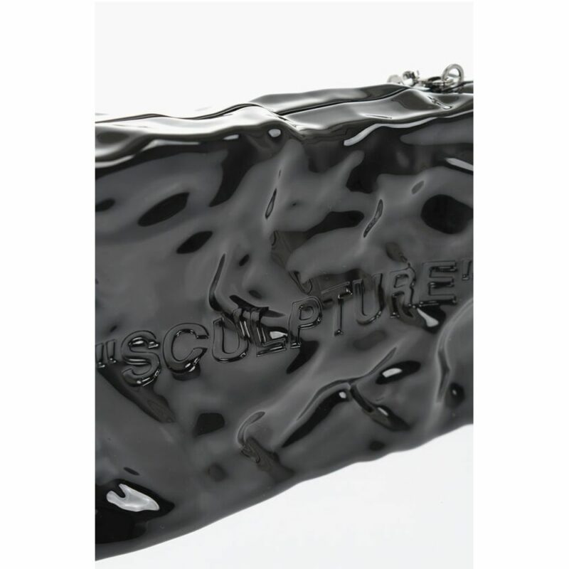 Off-White Black Plastic Tote Bag - Image 3