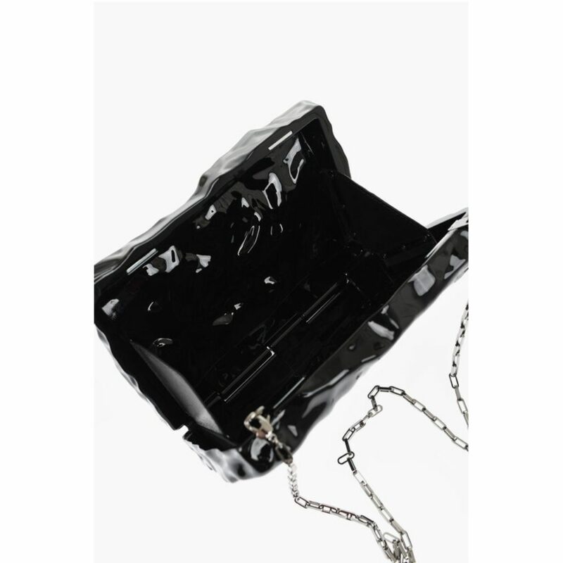 Off-White Black Plastic Tote Bag - Image 5