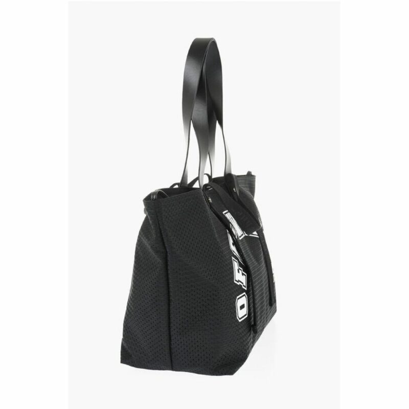 Off-White Black Polyester Tote Bag - Image 2