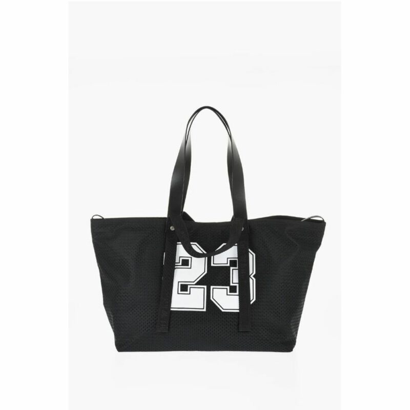 Off-White Black Polyester Tote Bag - Image 3