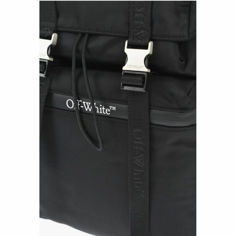 Off-White Black Nylon Backpack - Image 4