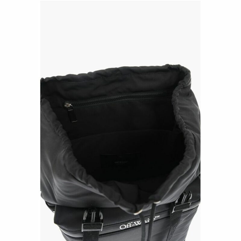Off-White Black Nylon Backpack - Image 5