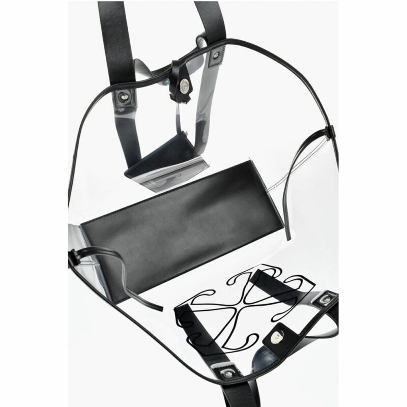 Off-White Black Polyester Tote Bag - Image 5