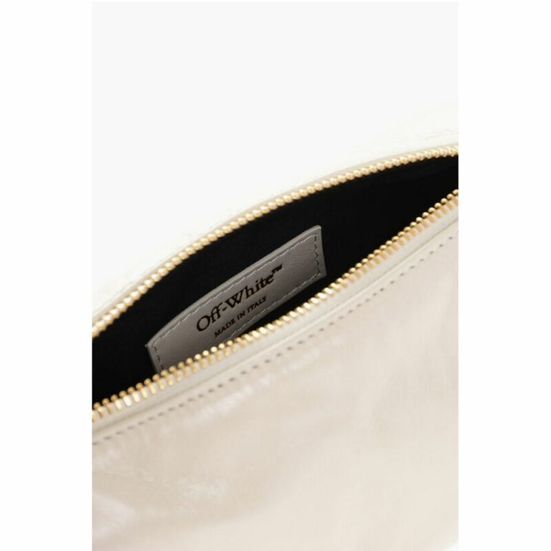 Off-White Beige Calfskin Shoulder Bag - Image 4