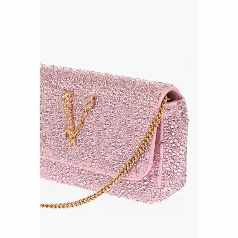 Versace Multicolor Silk Shoulder Bag - Image 3
