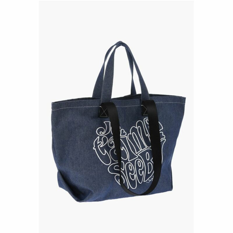 Chloé Blue Cotton Tote Bag - Image 3