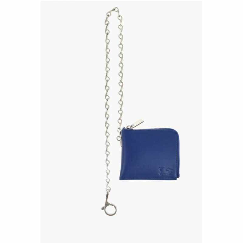 Burberry Blue Calfskin Wallet
