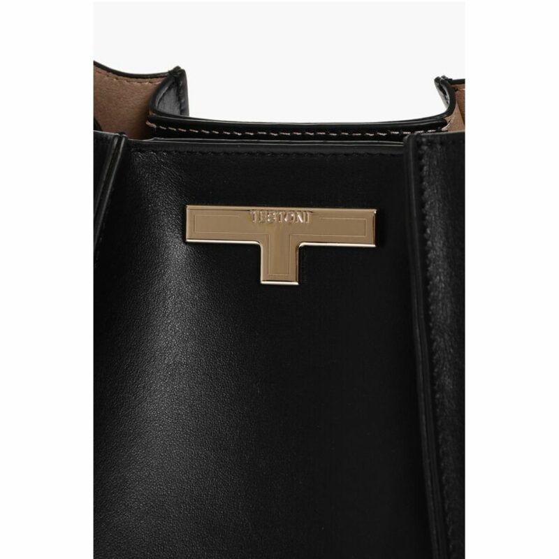 Testoni Black Cowhide Shoulder Bag - Image 4