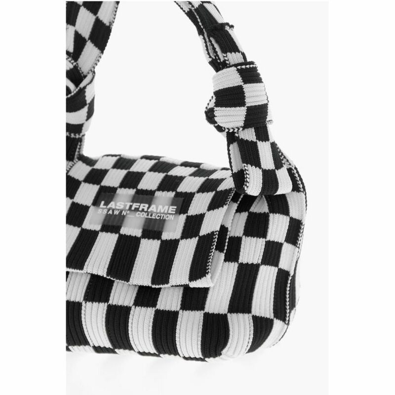 Last Frame Black And White Polyester Shoulder Bag - Image 3