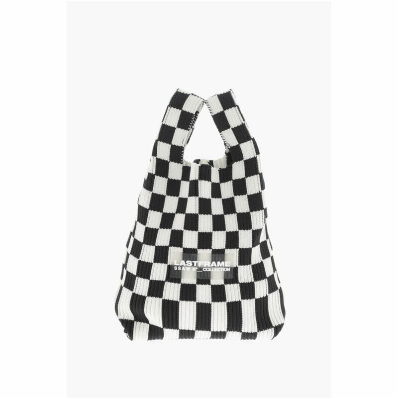 Last Frame Black And White Polyester Tote Bag