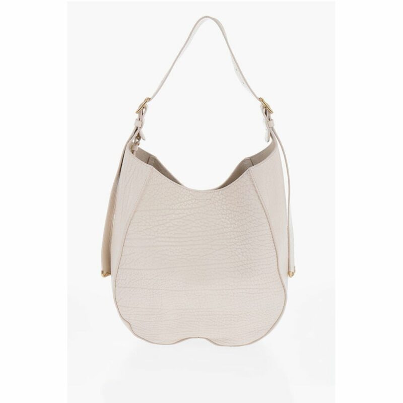 Burberry White Leather Shoulder Bag