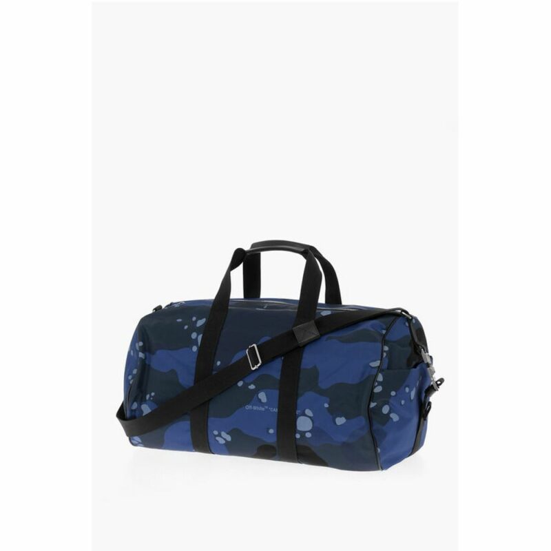 Off-White Blue Nylon Luggage And Travel - Image 3