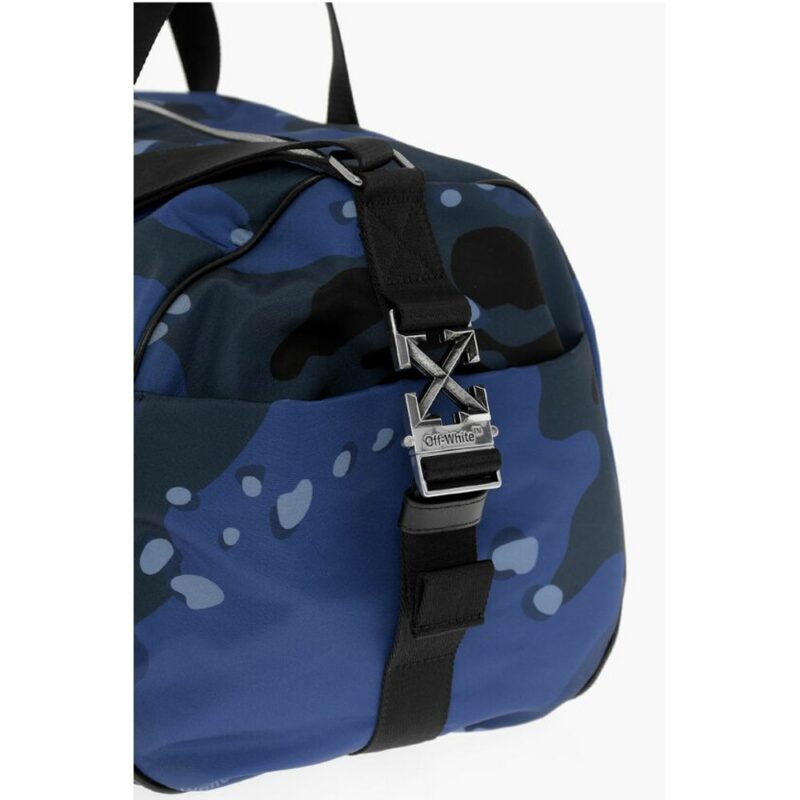 Off-White Blue Nylon Luggage And Travel - Image 4