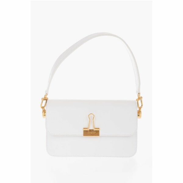 Off-White White Calfskin Shoulder Bag